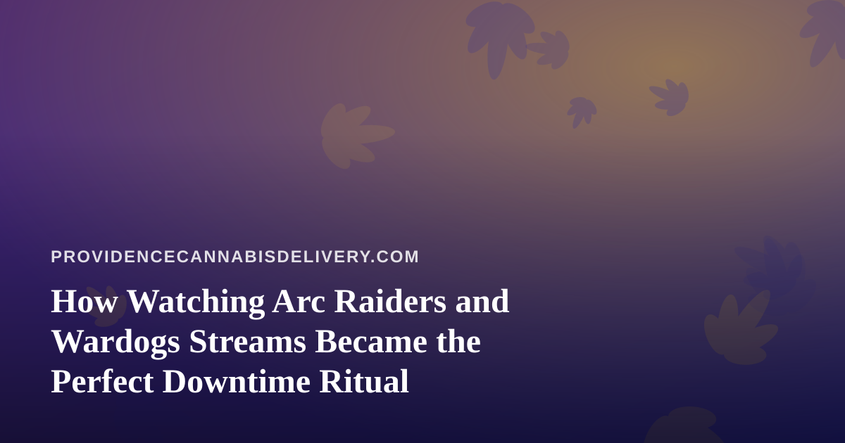 How Watching Arc Raiders and Wardogs Streams Became the Perfect Downtime Ritual