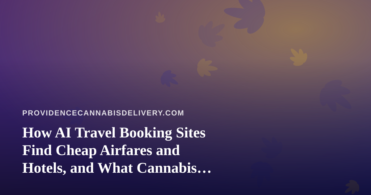 How AI Travel Booking Sites Find Cheap Airfares and Hotels, and What Cannabis Travelers Should Know
